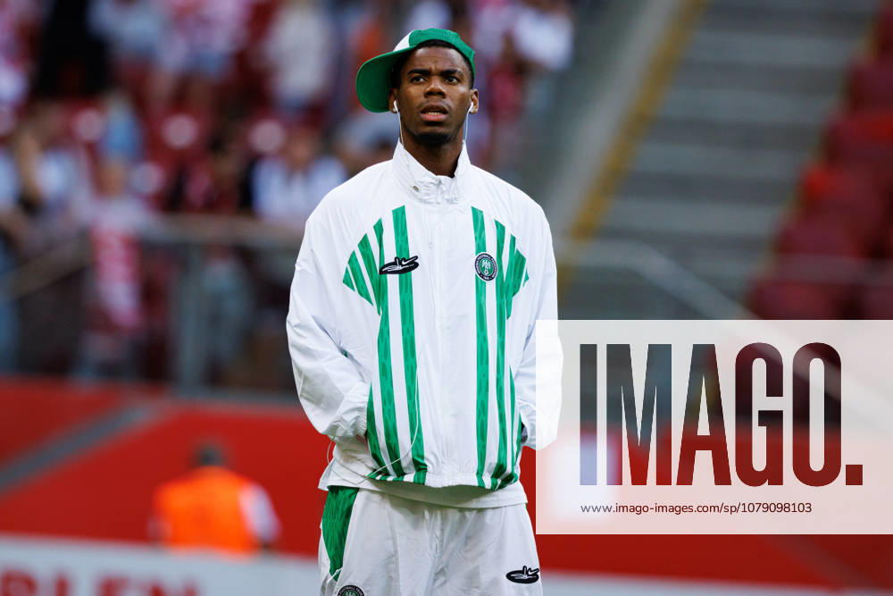 Raphael Onyedika seen during International Friendly, Länderspiel, Nationalmannschaft game between national teams of Poland and Nigeria (Maciej Rogowski Ball Raw Images) Warsaw PGE Narodowy Poland