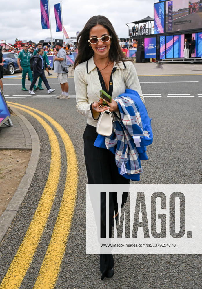 Formula 1, Silverstone, UK, 05 July, 2026. 05 July 2026. Carmen Montero Mundt, girlfriend of George Russell, arrives at the Formula 1 Pirelli British Grand Prix at Silverstone, Northamptonshire, UK., Credit:Lee Floyd Lee Floyd - B3214 Avalon UK, Northamptonshire, London, Silverstone
