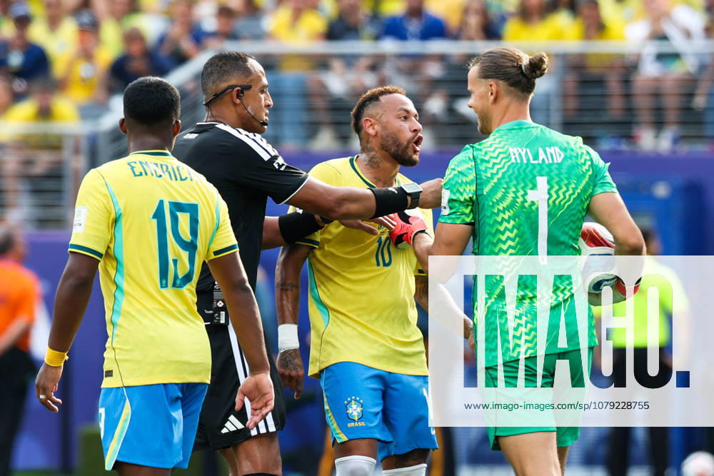 Neymar Jr. player of Brazil shouts at Orjan Nyland Goalkeeper of Norway during the Round of 16 match between Brazil and Norway at the FIFA World Cup, WM, Weltmeisterschaft, Fussball at New York New Jersey Stadium, in East Rutherford, United States, on Sunday, July 05, 2026. FIFA World Cup 2026 - Round Of 16 - Brazil V Norway - ZUMAc233 0860842110st