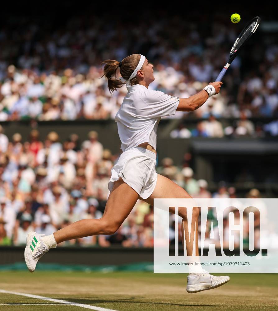 Karolina Muchova during her semi-final match Wimbledon Tennis Championships, Day 11, The All England Lawn Tennis and Croquet Club, London, UK - 09 Jul 2026London The All England Lawn Tennis and United Kingdom