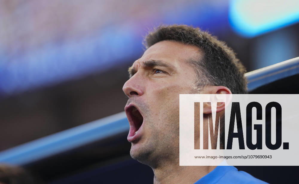 (260712) -- KANSAS CITY, July 12, 2026 -- Lionel Scaloni, head coach of Argentina is seen before the quarter final match between Argentina and Switzerland at the 2026 FIFA World Cup, WM, Weltmeisterschaft, Fussball at the Kansas City Stadium in Kansas City, the United States, July 11, 2026. ) (SP)U.S.-KANSAS CITY-FOOTBALL-FIFA WORLD CUP-QUARTER FINAL-ARG VS SUI XuxChang
