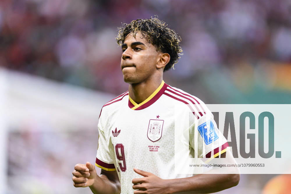 Uruguay v Spain: Group H - FIFA World Cup, WM, Weltmeisterschaft, Fussball 2026 Guadalajara, Mexico - June 26: Lamine Yamal of Spain looks on during the FIFA World Cup 2026 Group H match between Uruguay and Spain at Guadalajara Stadium on June 26, 2026 in Zapopan, Mexico Zapopan Guadalajara Stadium Jalisco Mexico