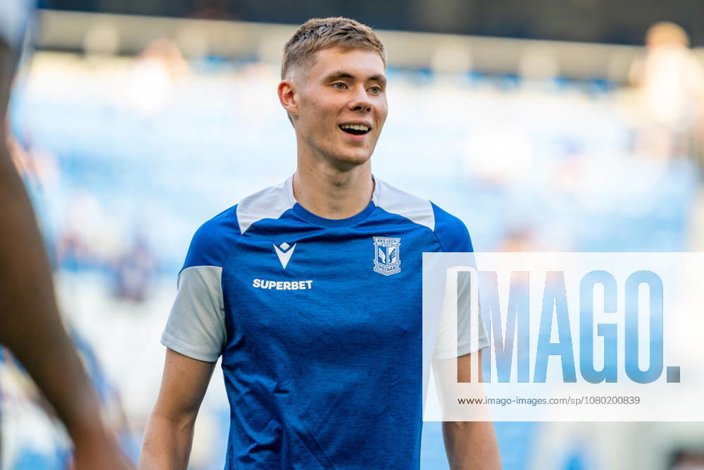 Gisli Thordarson (23) seen during Polish Supercup Final 2026 game between teams of Lech Poznan and Gornik Zabrze (Kazimierz Koper Ball Raw Images) Poznan Enea Stadion Poland