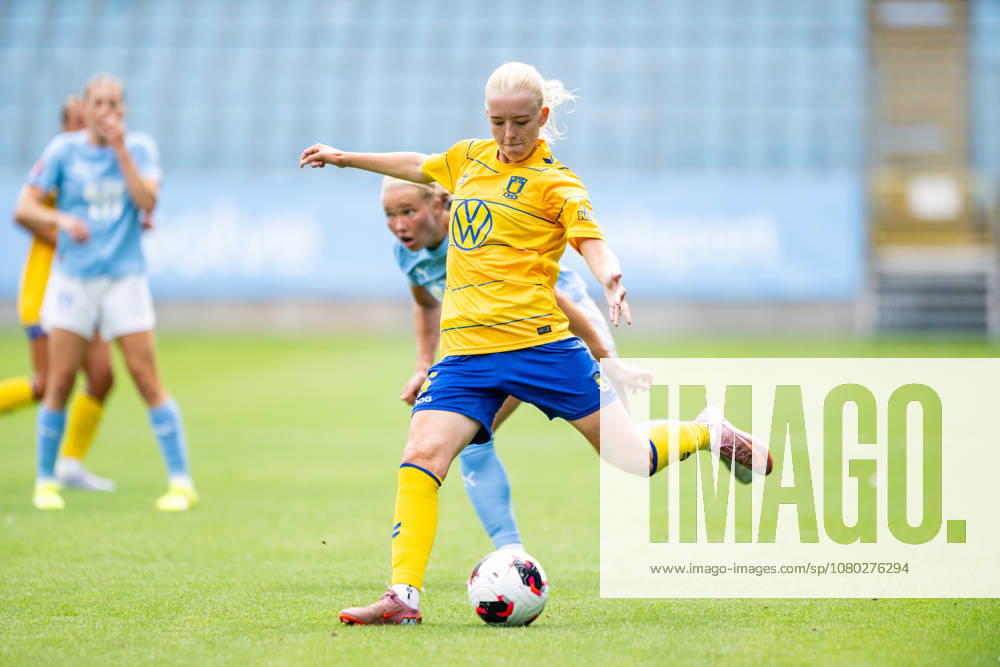 Malmoe FF Women v Broendby IF Women, pre-season test match, Malmoe, Sweden Malmoe, Sweden. 18th, July 2026. Elvira Bull Nejmann of Broendby IF seen during a pre-season test match between Malmoe FF and Broendby IF at Eleda Stadion in Malmoe. Sweden, Malmö, Eleda Stadion