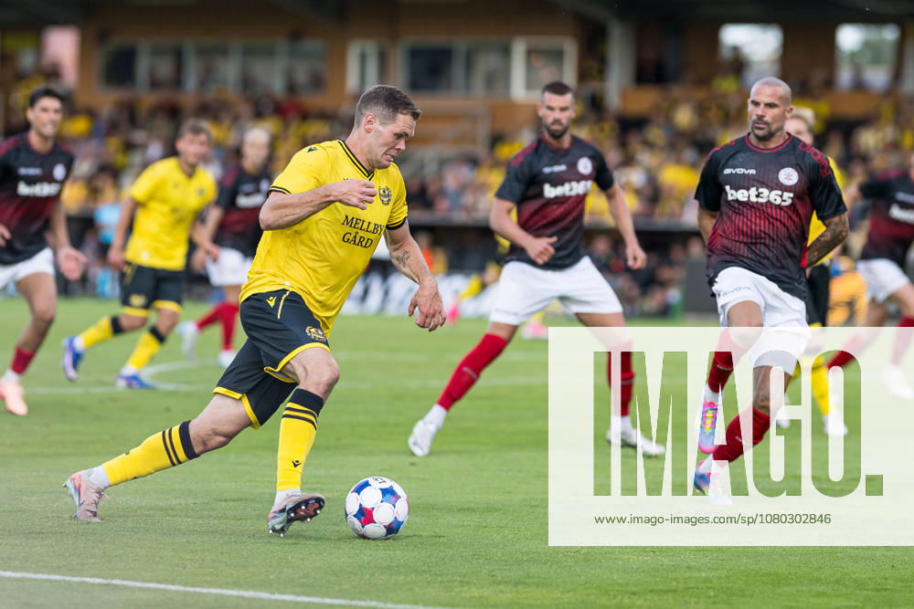 Jacob Bergström of Mjällby during the UEFA Champions League qualifying match between Mjällby and Lincoln Red Imps on July 21, 2026 in Hällevik. Photo: Christoffer Borg Mattisson BILDBYRAN COP 261 CB0541 fotboll football soccer fotball uefa champions league champions league mjällby lincoln red imps bbeng