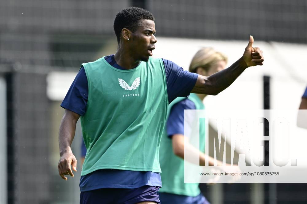Club Brugge training camp - media activities 23 07 2026 RENNES, FRANCE - July 23 : Onyedika Nwadike Raphael midfielder of Club Brugge pictured during a training session on July 23, 2026 in Rennes, France, 23 07 2026 Rennes France