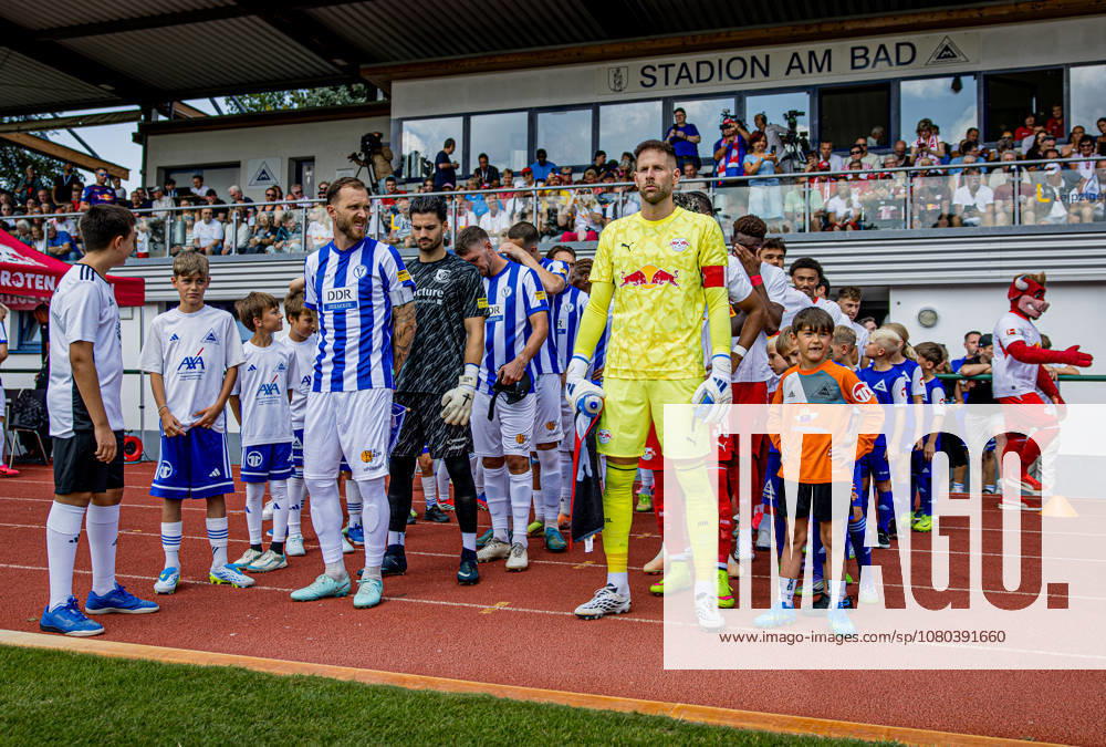 Leipzigs Torwart Torhueter Peter Gulacsi. Testspiel RB Leipzig - VSG Altglienicke. 18. Juli 2026: Markranstaedt, Stadion am Bad. Testspiel RB Leipzig - VSG Altglienicke