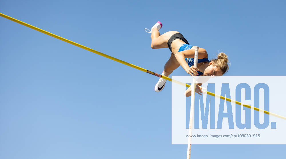 Deutsche Leichtathletik-Meisterschaften Stabhochsprung Frauen; Hannover, 24.07.2026 Tamineh Steinmeyer (LAZ Zweibrücken) im Stabhochsprung der Frauen; Deutsche Leichtathletik-Meisterschaften Stabhochsprung Frauen am 24.07.2026 auf dem Opernplatz in Hannover (Niedersachsen).