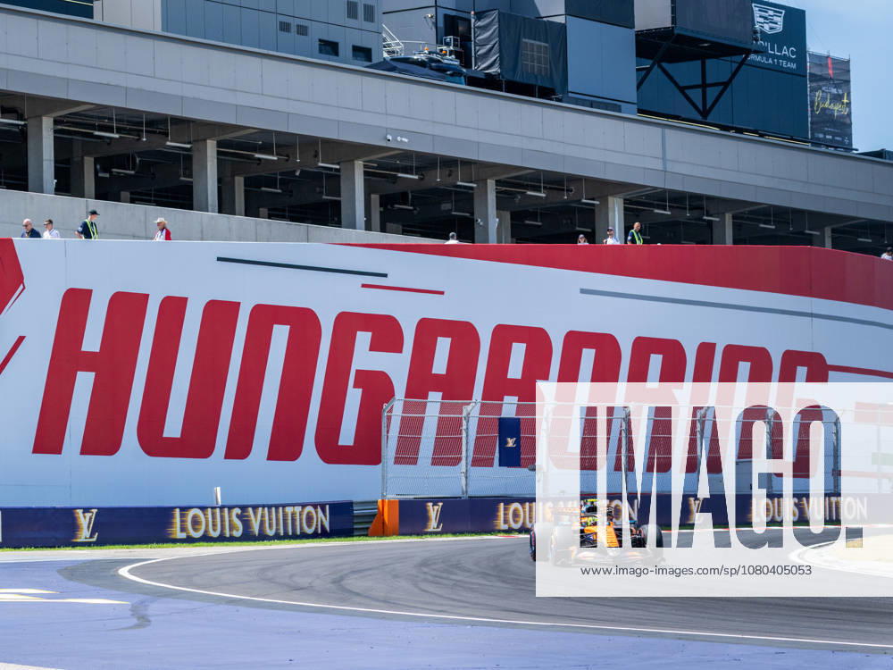 Lando Norris (McLaren Formula 1 Team, 1), Schriftzug Hungaroring, HUN, Formel 1 Weltmeisterschaft, Grosser Preis von Ungarn, Hungaroring, Trainingstag, Freies Training 3, Saison 2026, 25.07.2026, HUN, Formel 1 Weltmeisterschaft, Grosser Preis von Ungarn, Hungaroring, Trainingstag, Freies Training 3, Saison 2026, 25.07.2026 Mogyorod