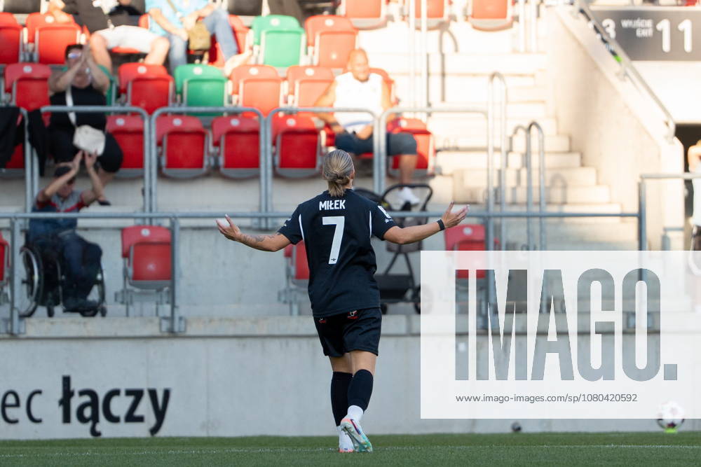 SOSNOWIEC 25.07.2026 MECZ I RUNDA KWALIFIKACJI LIGA MISTRZOW SEZON 2026 27 CZARNI SOSNOWIEC - ATHLONE TOWN -- UEFA WOMEN S CHAMPIONS LEAGUE QUALIFYING FIRST ROUND MATCH CZARNI SOSNOWIEC - ATHLONE TOWN KLAUDIA MILEK RADOSC PO BRAMCE FOT. MATEUSZ WIEWIORKA 400mm.pl NEWSPIX.PL --- newspix.pl