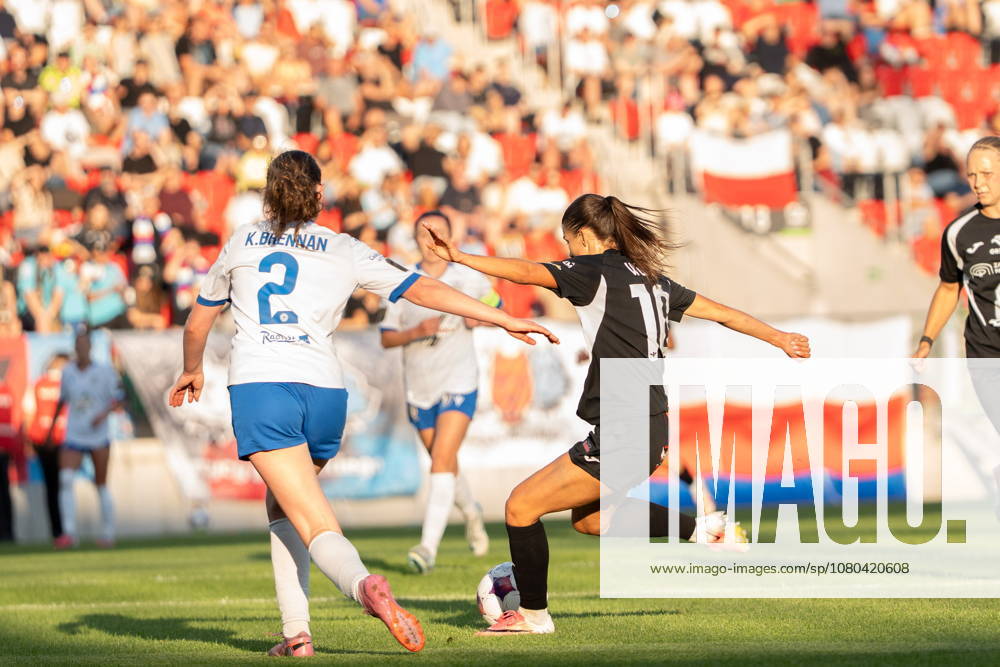 SOSNOWIEC 25.07.2026 MECZ I RUNDA KWALIFIKACJI LIGA MISTRZOW SEZON 2026 27 CZARNI SOSNOWIEC - ATHLONE TOWN -- UEFA WOMEN S CHAMPIONS LEAGUE QUALIFYING FIRST ROUND MATCH CZARNI SOSNOWIEC - ATHLONE TOWN WERONIKA WOJCIK KELLIE BRENNAN FOT. MATEUSZ WIEWIORKA 400mm.pl NEWSPIX.PL --- newspix.pl