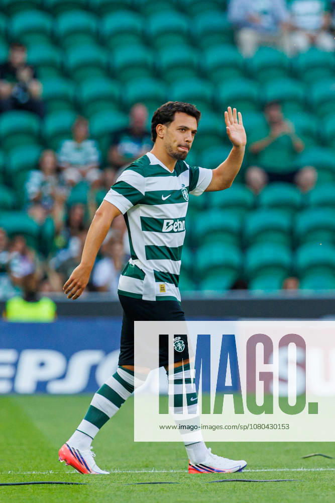 Pedro Goncalves of Sporting CP seen during Club Friendly Games between teams of Sporting CP and AS Monaco Estadio Jose Alvalade (Luis Loureiro Ball Raw Images PT) Lisboa Estadio Jose Alvalade Portugal