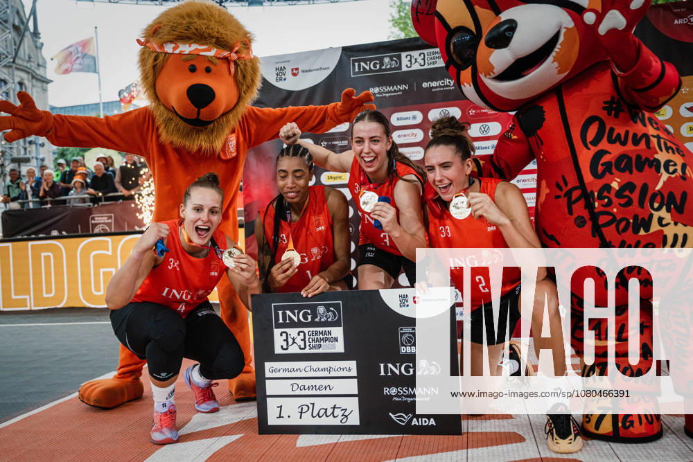 Die Finals 2026 - 3x3 Basketball, 26.07.2026 Die SVD 49 Dortmund sind deutscher Meister im 3x3 Basketball Finale der Damen gegen Wedel; Die Finals 2026 - 3x3 Basketball am 26.07.2026 am neuen Rathaus, Hannover