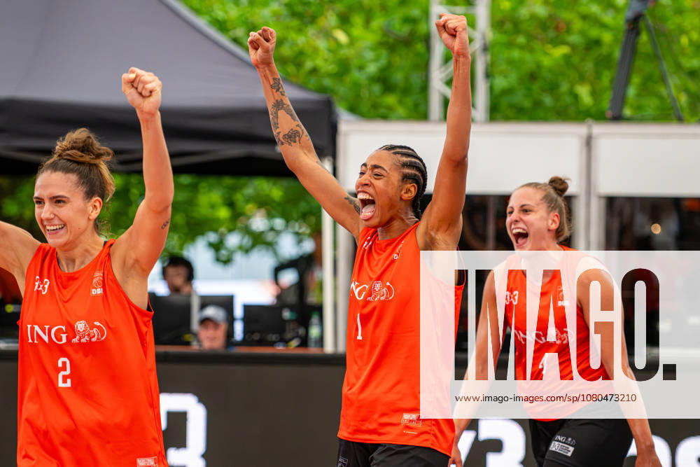 SVD 49 Dortmund (orange) gegen Wedel (schwarz) - Finale Frauen - 3x3 Basketball - Die Finals 2026 (26.07.2026, Neues Rathaus (Hannover, GER),