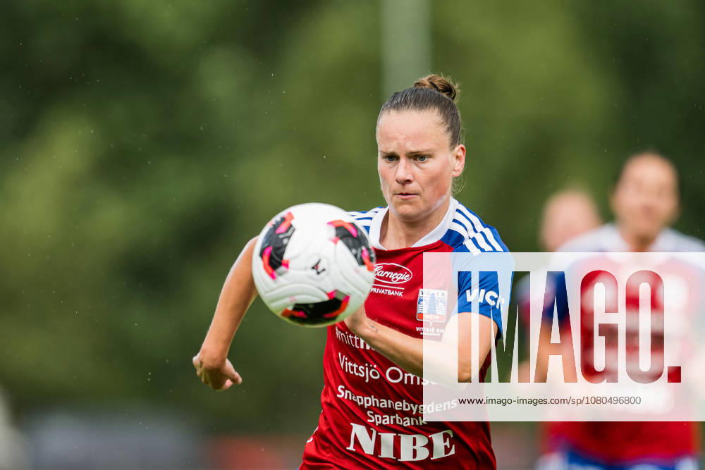 Vittsjös Julia Tunturi under fotbollsmatchen i Damallsvenskan mellan Vittsjö och Malmö FF den 27 juli 2026 i Vittsjö.