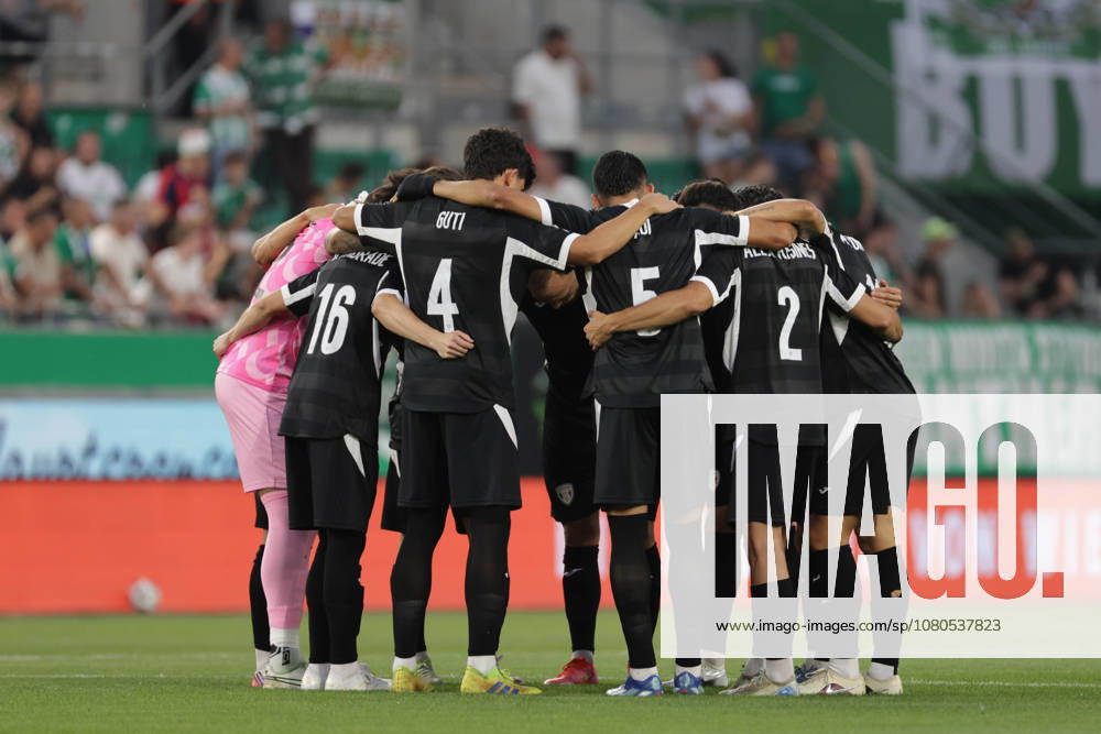 SOCCER - UEFA ECL, Rapid vs Coloma VIENNA,AUSTRIA,29.JUL.26 - SOCCER - UEFA Conference League, qualification, SK Rapid Wien vs FC Santa Coloma. Image shows the team of Coloma. GEPAxpictures Bitzan