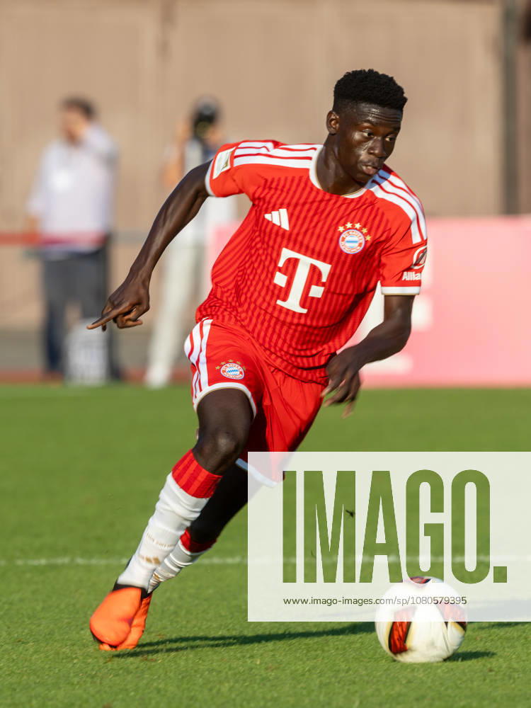 Bayerns 39 Bara Sapoko NDIAYE. Fussball, Rottach-Egern - FC Bayern 0:15. Fußball, FC Rottach-Egern - FC Bayern München, Testspiel, Vorbereitungsspiel zur Saison 2026-2027, am 30.07.2026 in Rottach-Egern, S P O R T P L A T Z, Deutschland. Quelle Copyright Credit : Oryk HAIST