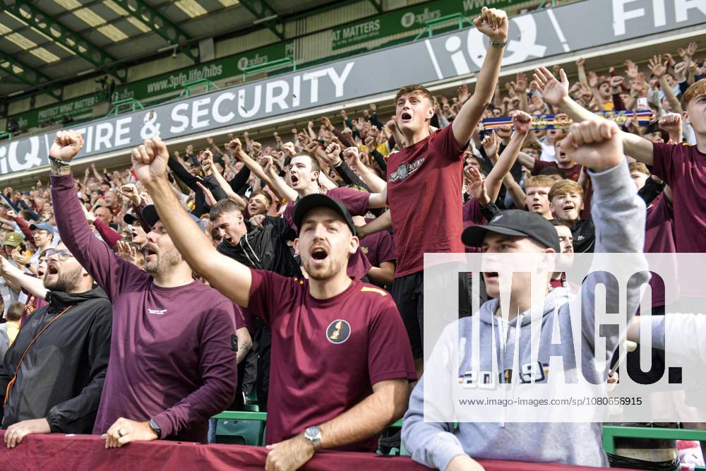 Hibernian v Motherwell William Hill Premiership Fans of Motherwell during the William Hill Premiership match at Easter Road, Edinburgh 02 08 2026 UK Newspapers OUT