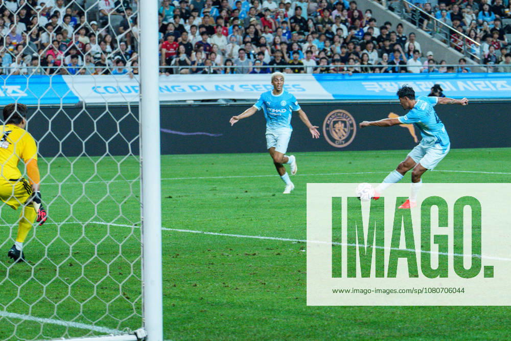 2026 2026 Coupang Play Series football match ( Team K League vs Manchester City FC - 2026 08 05 ) SEOUL, SOUTH KOREA, AUGUST 05: Vitor Reis of Manchester City scores his team s goal during the 2026 Coupang Play Series football match match between Team K League and Manchester City FC at the Seoul World Cup Stadium in Seoul, South Korea, on August 05, 2026. Seoul Seoul World Cup Stadium South Korea 8283_287503