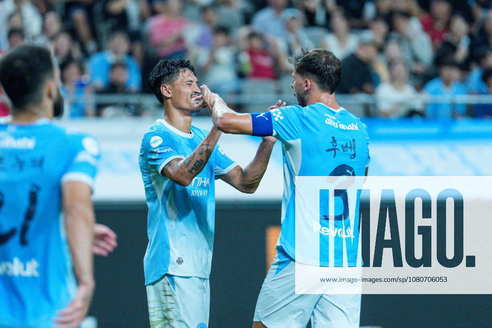 2026 2026 Coupang Play Series football match ( Team K League vs Manchester City FC - 2026 08 05 ) SEOUL, SOUTH KOREA, AUGUST 05: Tijjani Reijnders of Manchester City celebrates his goal during the 2026 Coupang Play Series football match match between Team K League and Manchester City FC at the Seoul World Cup Stadium in Seoul, South Korea, on August 05, 2026. Seoul Seoul World Cup Stadium South Korea 8283_287506