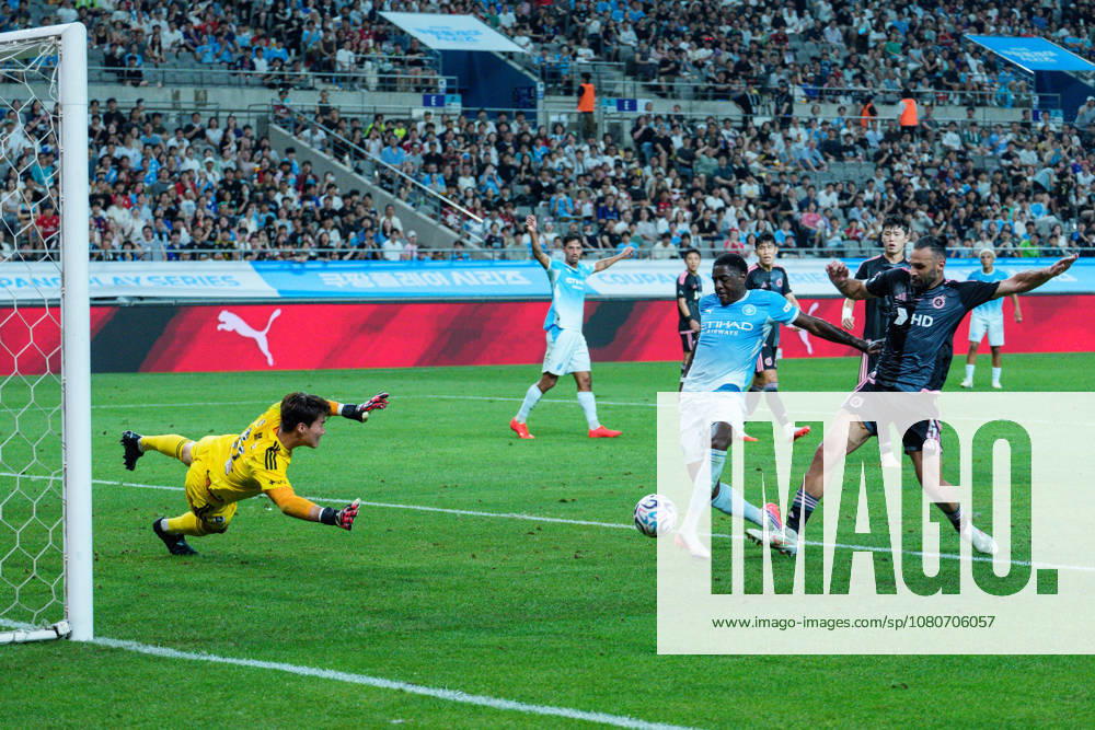 2026 2026 Coupang Play Series football match ( Team K League vs Manchester City FC - 2026 08 05 ) SEOUL, SOUTH KOREA, AUGUST 05: Divin Mubama of Manchester City scores his team s goal during the 2026 Coupang Play Series football match match between Team K League and Manchester City FC at the Seoul World Cup Stadium in Seoul, South Korea, on August 05, 2026. Seoul Seoul World Cup Stadium South Korea 8283_287508