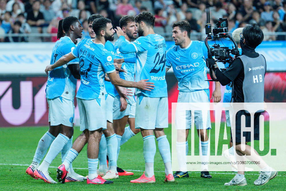 2026 2026 Coupang Play Series football match ( Team K League vs Manchester City FC - 2026 08 05 ) SEOUL, SOUTH KOREA, AUGUST 05: Divin Mubama of Manchester City celebrates his goal during the 2026 Coupang Play Series football match match between Team K League and Manchester City FC at the Seoul World Cup Stadium in Seoul, South Korea, on August 05, 2026. Seoul Seoul World Cup Stadium South Korea 8283_287513