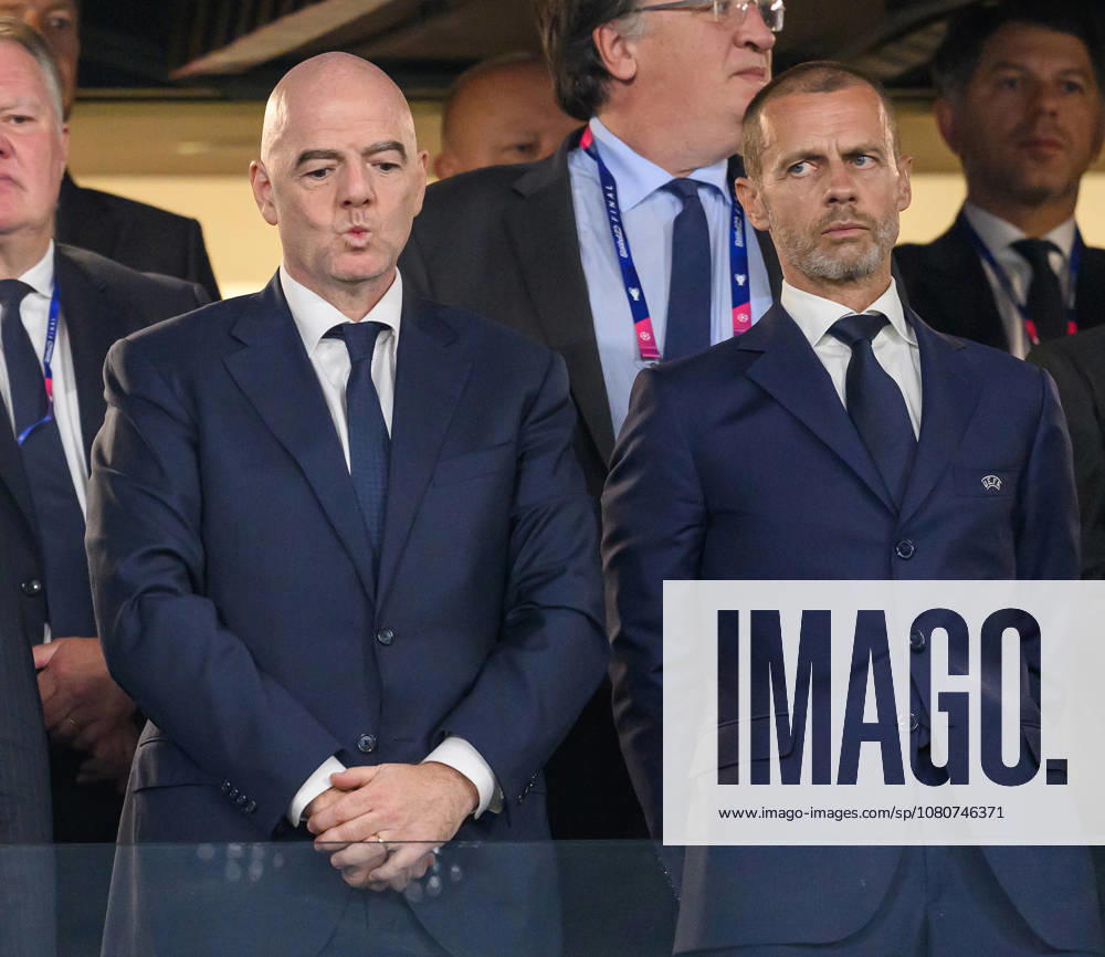 07 Aug - FIFA President Gianni Infantino and UEFA President Aleksander Ceferin 07 Aug 2026 - FIFA President Gianni Infantino and UEFA President Aleksander Ceferin.