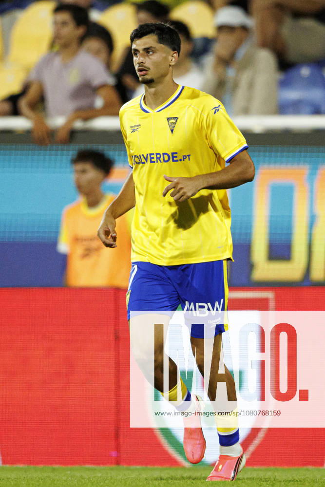 Andre Lacximicant seen during Liga Portugal game between teams of GD Estoril Praia and Famalicao FC at Estadio Antonio Coimbra da Mota (Maciej Rogowski Ball Raw Images PT) Estoril Estadio Antonio Coimbra da Mota Portugal