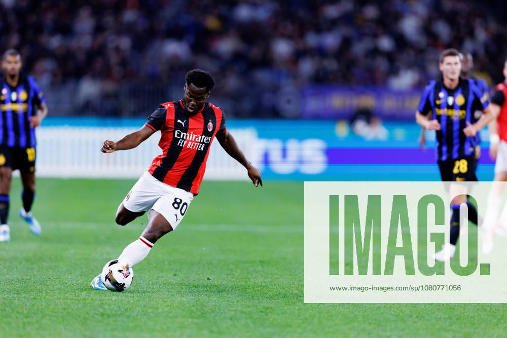 AC Milan v FC Internazionale - Pre-Season Friendly Yunus Musah of AC Milan during the match between AC Milan and Internazionale FC at Optus Stadium in Perth, Australia, on August 5, 2026. Perth WA Australia