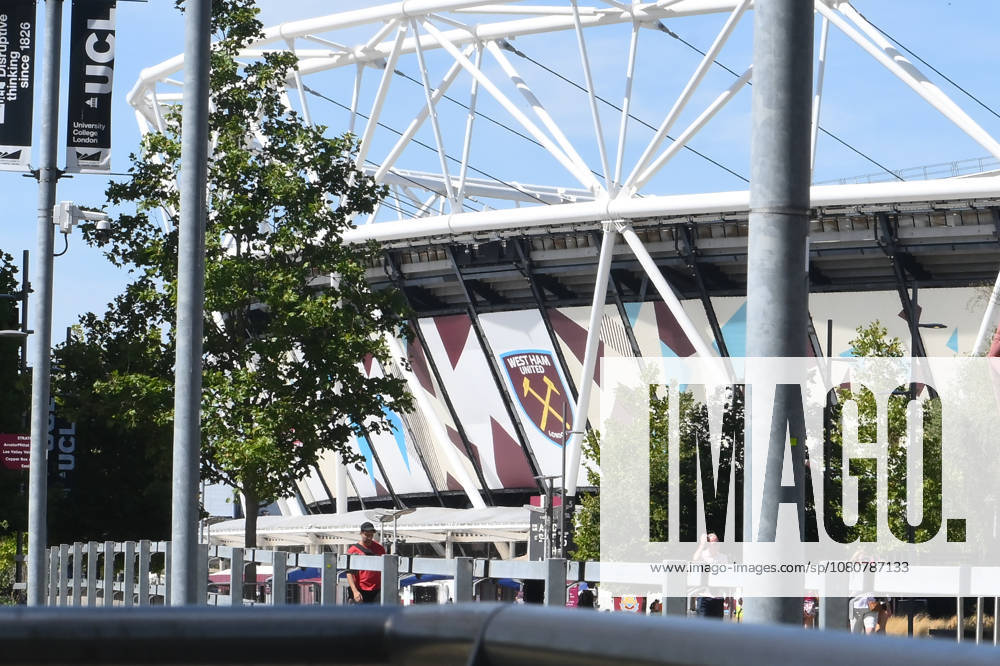 West Ham United v Portsmouth - Carabao Cup First Round General view outside the stadium during the Carabao Cup First Round match between West Ham United and Portsmouth at the London Stadium in Stratford, London, on August 8, 2026. Stratford Greater London United Kingdom