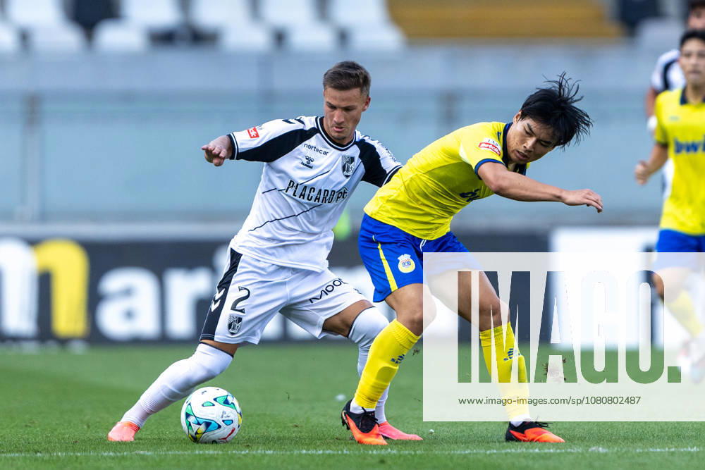 Vitoria SC V FC Arouca - Liga Portugal Betclic Maga of Vitoria SC is seen on action during the Vitoria SC x FC Arouca match for the Liga Portugal Betclic 2026 27 at Estadio Dom Afonso Henriques, Guimaraes, Portugal, Guimaraes Braga Portugal