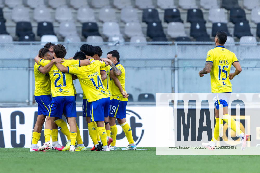 Vitoria SC V FC Arouca - Liga Portugal Betclic Ivan Barbero of FC Arouca celebrates his goal with his teammates during the Vitoria SC versus FC Arouca match for the Liga Portugal Betclic 2026 27 at Estadio Dom Afonso Henriques in Guimaraes, Portugal, on August 08, 2026. Guimaraes Braga Portugal