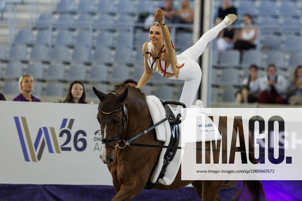 AACHEN - FEI World Championships 2026, AACHEN - FEI World Championships 2026 MEYER Kathrin (GER), Captain Claus OLD FEI Vaulting World Championship, WM, Weltmeisterschaft Individual Female Aachen, Reitstadion Soers 13. August 2026 -
