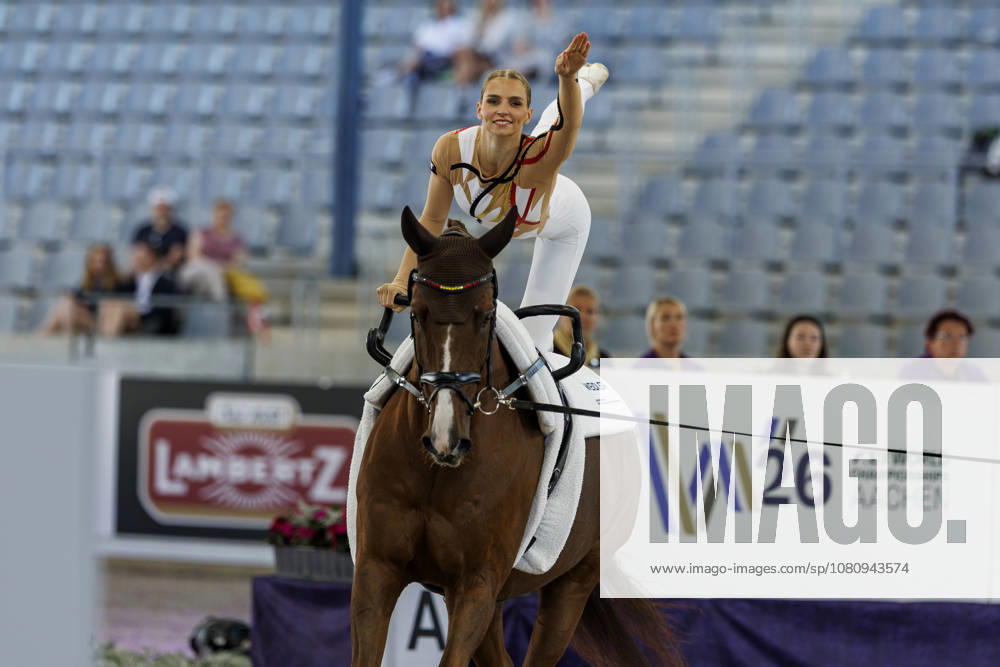 AACHEN - FEI World Championships 2026, AACHEN - FEI World Championships 2026 MEYER Kathrin (GER), Captain Claus OLD FEI Vaulting World Championship, WM, Weltmeisterschaft Individual Female Aachen, Reitstadion Soers 13. August 2026 -