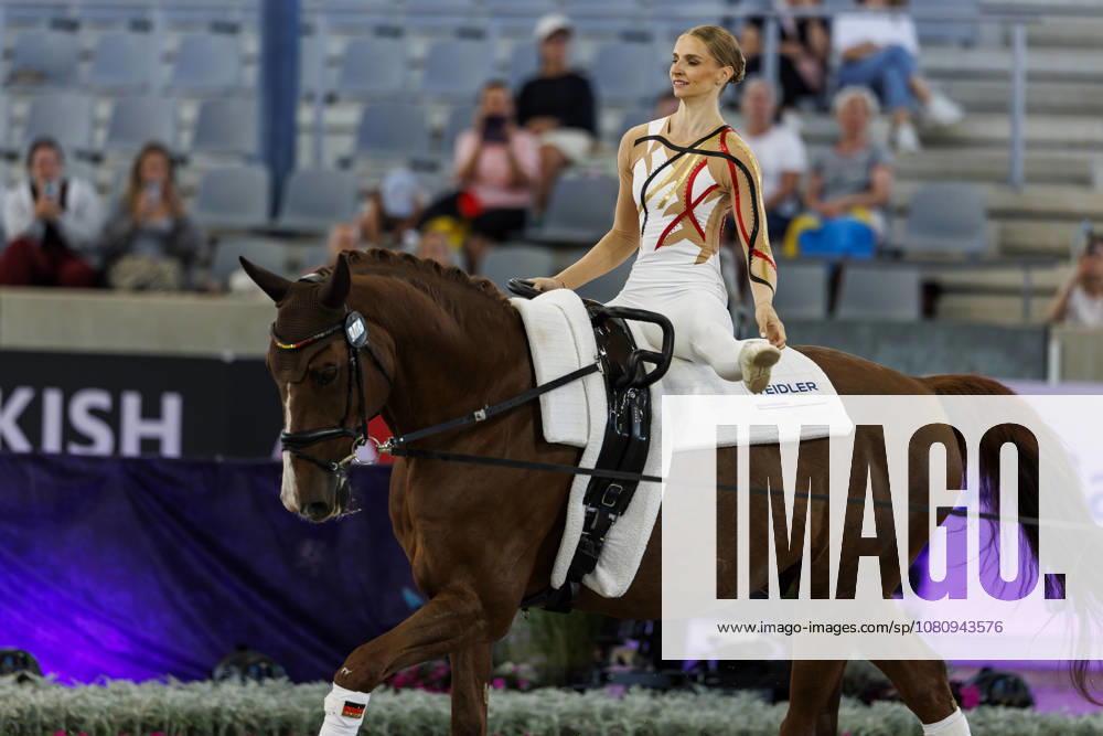 AACHEN - FEI World Championships 2026, AACHEN - FEI World Championships 2026 MEYER Kathrin (GER), Captain Claus OLD FEI Vaulting World Championship, WM, Weltmeisterschaft Individual Female Aachen, Reitstadion Soers 13. August 2026 -