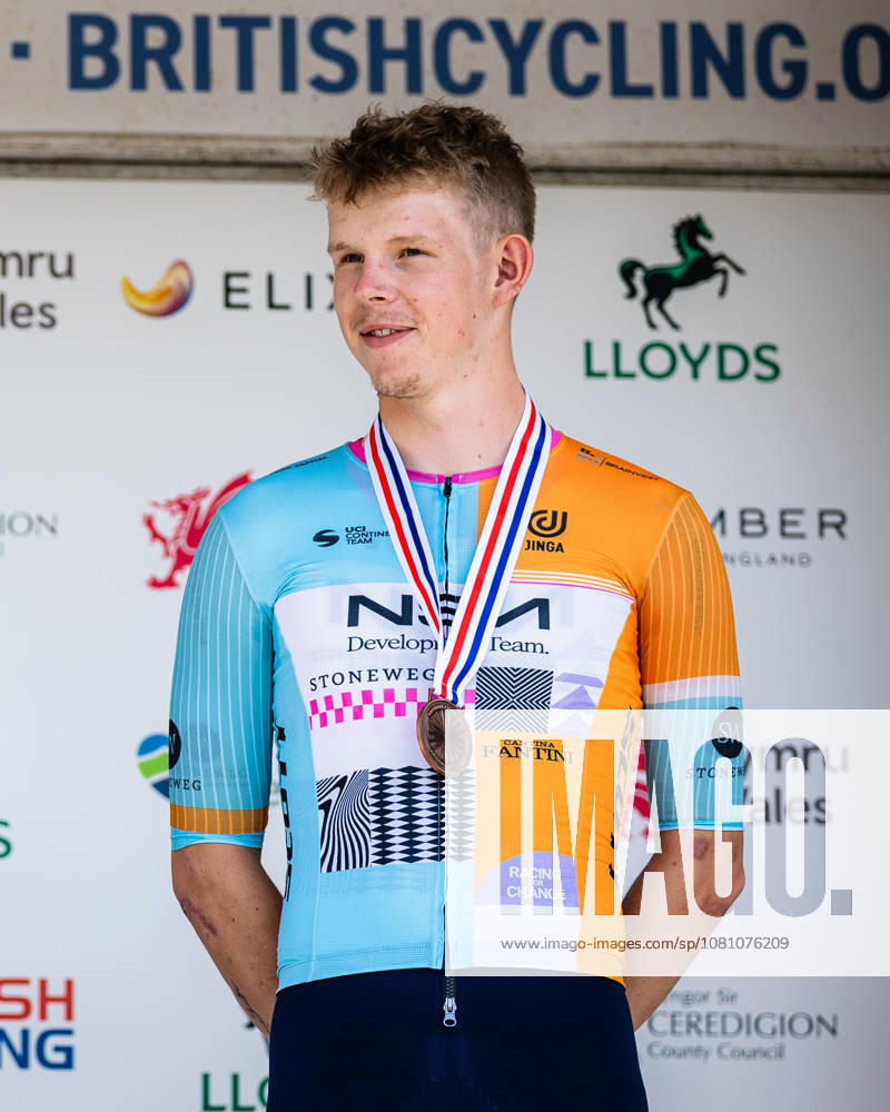 2026 Lloyds National Road Championships Picture by Alex Whitehead SWpix.com - 25 06 2026 - Cycling - 2026 Lloyds National Time Trial Championships - Lampeter, Ceredigion, Wales - Under-23 Men Individual Time Trial (ITT) - Finlay Tarling (NSN Development Team) wins Bronze Lampeter Wales