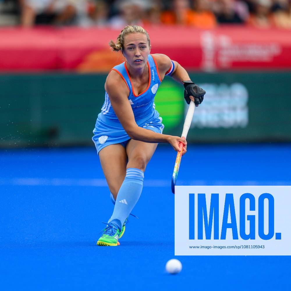 AMSTELVEEN, 15-08-2026, Wagener Stadion, FIH Hockey World Cup 2026 Women, 2026. Renee van Laarhoven during the game Netherlands - Chile (women). Netherlands - Chile (women) x205739955x