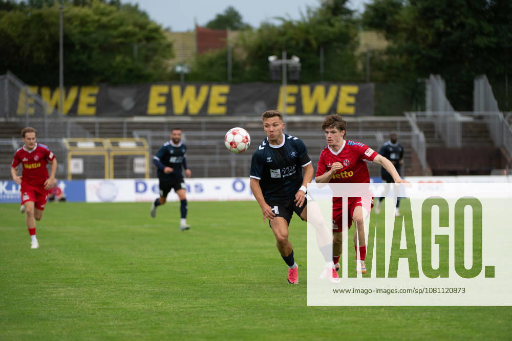 GER, Fussball, Regionalliga Nord, 4.Spieltag, Saison 2026 2027, Oldenburg, Marschwegstadion, VfB Oldenburg vs FC Eintracht Norderstedt am Ball Rafael BRAND ( VfB Oldenburg 8 ) Oldenburg Marschwegstadion Niedersachsen Deutschland