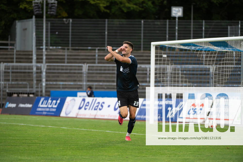 GER, Fussball, Regionalliga Nord, 4.Spieltag, Saison 2026 2027, Oldenburg, Marschwegstadion, VfB Oldenburg vs FC Eintracht Norderstedt Tor 2 zu 1 durch Mats FACKLAM( VfB Oldenburg 29 ) Oldenburg Marschwegstadion Niedersachsen Deutschland