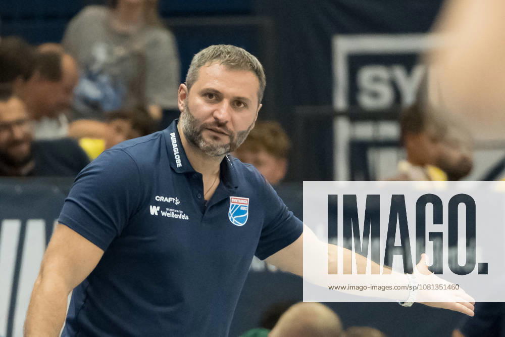 Vladimir Jovanovic (MBC, Head Coach), Syntainics MBC vs. Basketball Löwen Braunschweig, Testspiel, Saisonvorbereitung, Basketball, Bundesliga, Maenner, Saison 2026 27, 19.08.2026. Weißenfels Stadthalle Sachsen-Anhalt Deutschland
