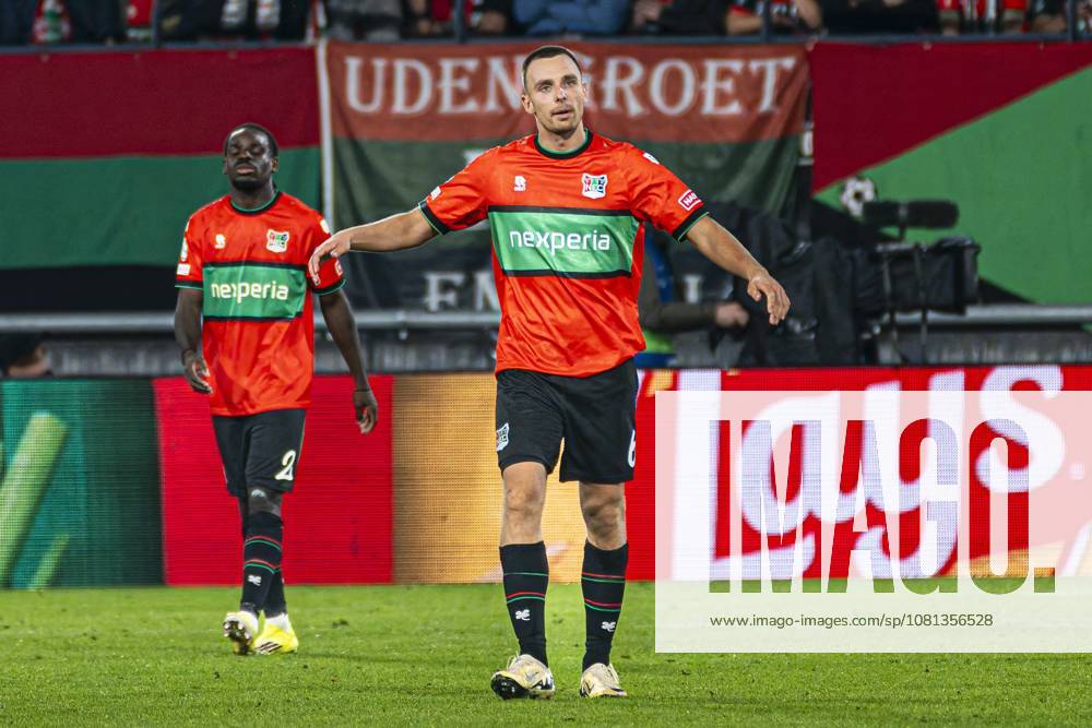 NIJMEGEN - Darko Nejasmic of NEC Nijmegen gestures during the UEFA Champions League Play-offs match between NEC Nijmegen and FK Bodo Glimt at the Goffertstadion on August 19, 2026 in Nijmegen, the Netherlands. KEVIN SENDERS ANP ANPxSportx xMarcelxterxBalsxIVx 565834263 originalFilename: 565834263