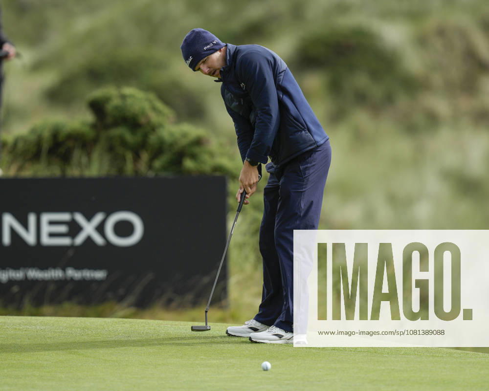 BALMEDIE, SCOTLAND - AUG 20: Yannik Paul (GER) putts on the twelfth green during Round 1 at the 2026 Nexo Championship at the Trump International Golf Links, Balmedie on August 20, 2026 in Aberdeenshire, Scotland The 2026 Nexo Championship