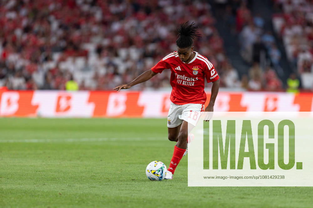 Benfica midfielder from Luxembourg LEANDRO BARREIRO (18) in action during the game for the 1st Leg of UEFA Europa League Qualifier Playoff between Benfica and Aarhus at Estadio da Luz Soccer 2026: Benfica Vs Napoli - ZUMAs359 20260820_zsp_s359_009
