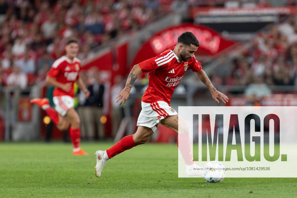 Benfica forward from Portugal RAFA SILVA (27) in action during the game for the 1st Leg of UEFA Europa League Qualifier Playoff between Benfica and Aarhus at Estadio da Luz Soccer 2026: Benfica Vs Napoli - ZUMAs359 20260820_zsp_s359_015
