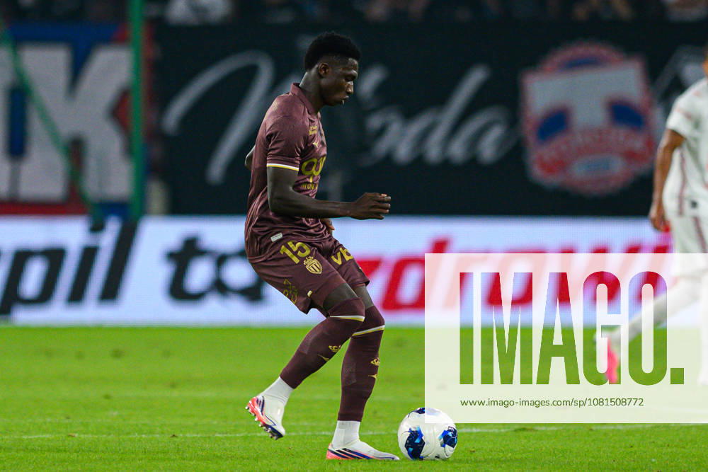 Lamine Camara seen during UEFA Conference League 2026 27 4th qualifying round 1st leg match between teams of Gornik Zabrze and AS Monaco in Zabrze, Poland (Tomasz Karczewski Ball Raw Images) Zabrze Arena Zabrze Poland