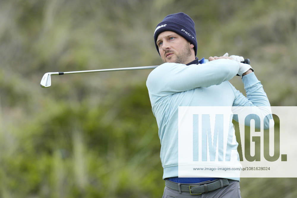 BALMEDIE, SCOTLAND - AUG 22: Lukas Nemecz (AUT) plays from the third tee during Round 3 at the 2026 Nexo Championship at the Trump International Golf Links, Balmedie on August 22, 2026 in Aberdeenshire, Scotland The 2026 Nexo Championship
