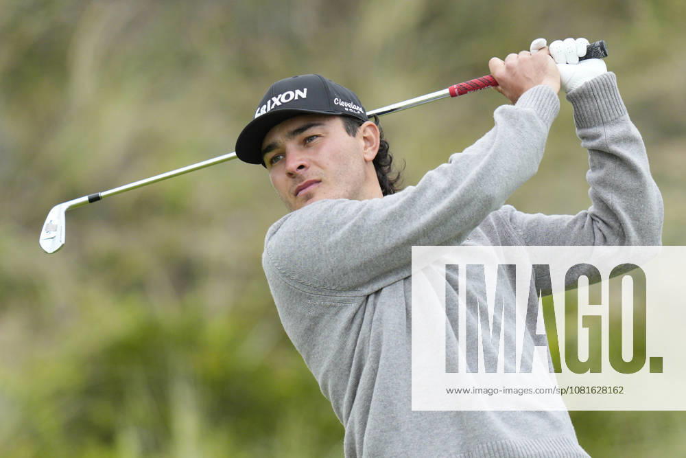 BALMEDIE, SCOTLAND - AUG 22: Maximilian Steinlechner (AUT) plays from the third tee during Round 3 at the 2026 Nexo Championship at the Trump International Golf Links, Balmedie on August 22, 2026 in Aberdeenshire, Scotland The 2026 Nexo Championship