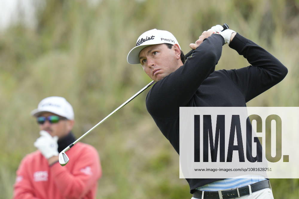 BALMEDIE, SCOTLAND - AUG 22: Jovan Rebula (RSA) plays from the third tee during Round 3 at the 2026 Nexo Championship at the Trump International Golf Links, Balmedie on August 22, 2026 in Aberdeenshire, Scotland The 2026 Nexo Championship
