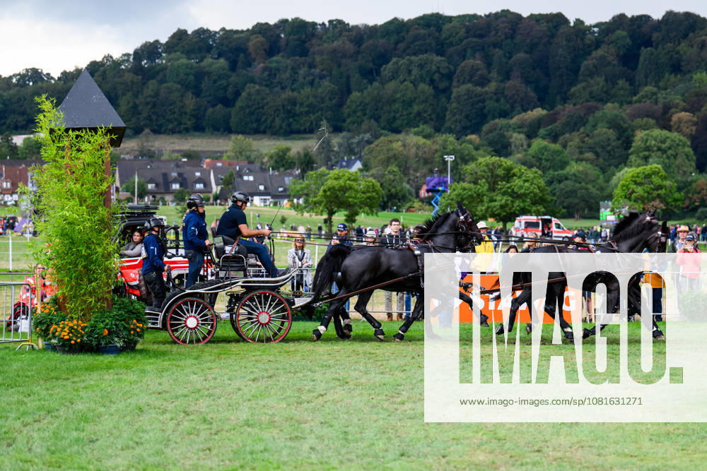 Fredrik Persson of Sweden with horses Fasco, Hertog Jan, Judson and Kermit compete in the Four-in-Hand Marathon during day 12 of the 2026 FEI World Championships on August 22, 2026 in Aachen. Photo: Emma Wallskog BILDBYRAN kod EW EW0697 ridsport equestrian rid-vm 2026 2026 fei world championships bbeng ridsport-vm fyrspann drivning körning