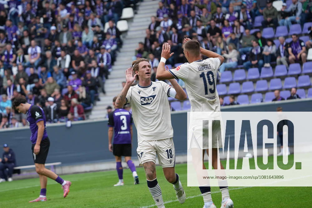 eins Erzgebirgsstadion, Aue, GER, DFB Pokal, Erzgebirge Aue vs TSG Hoffenheim , Wouter Burger (Hoffenheim) freut sich ueber das Tor zum 0:1. (Photo by Hasan Bratic DeFodi Images) -